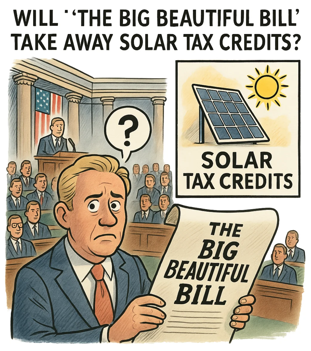 Will the Big Beautifull Bill being passed by congress take away solar tax credits?